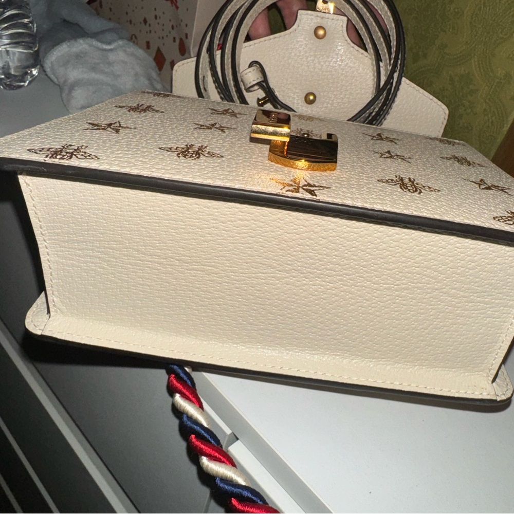 Sylvie Top Handle Bag Printed Leather Mini like NEW - Picture 7 of 11